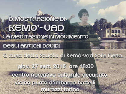 27 settembre 2018 ore 18 - Dimostrazione di Kemò-vad presso i Murazzi di Torino