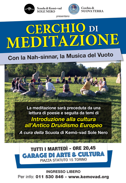 Cerchio di meditazione del martedì al Garage di Arte e Cultura di Torino