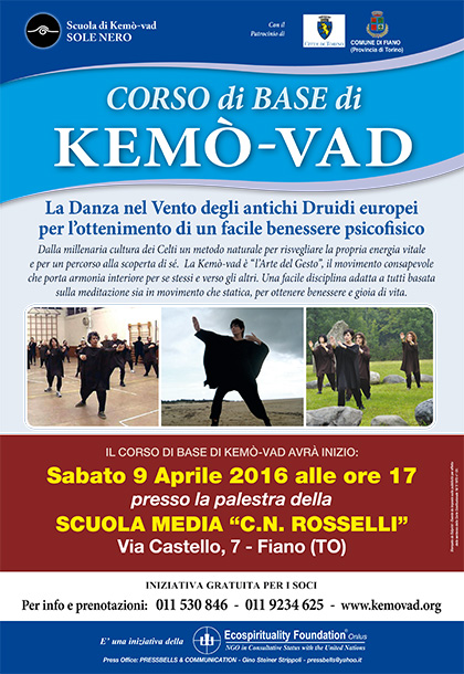 Corso di Base di Kemò-vad a Fiano (TO) dal 9 aprile 2016
