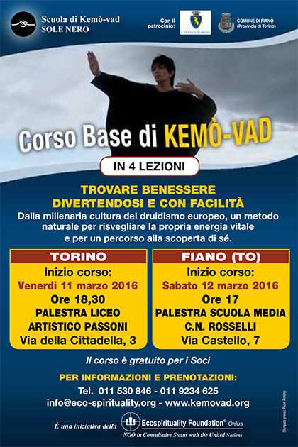 Corso di Base di Kemò-vad a Torino e Fiano dall'11 marzo 2016