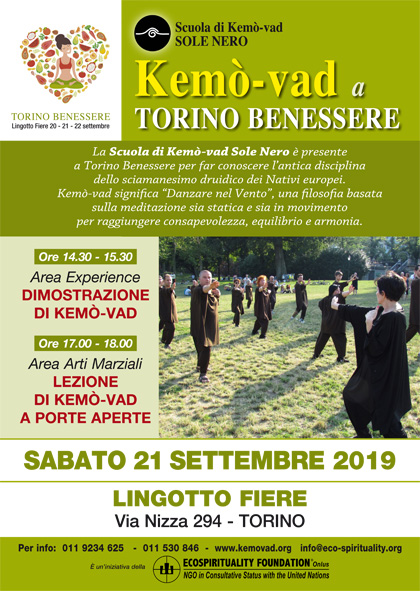 21 settembre 2019 - La Kemò-vad a Torino Benessere 2019